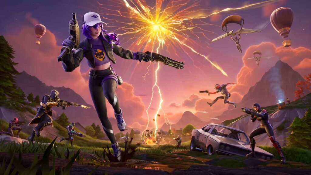 Scene from Fortnite Blitz Royale.