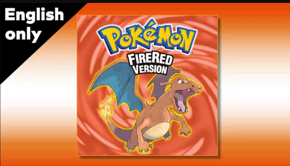 Pokémon FireRed and LeafGreen Nintendo Switch eShop promotional artwork showing both game versions side by side with Charizard and Venusaur