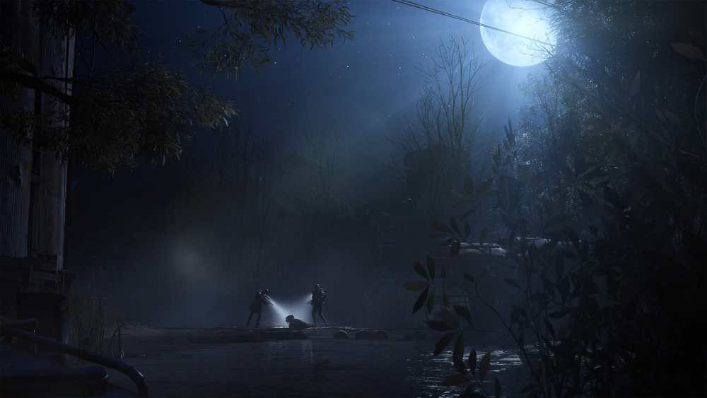 Arc Raiders PS5 gameplay screenshot showing a Raider on the surface facing ARC mechanized threats, from the official PlayStation press kit ahead of the Flashpoint update on March 31, 2026