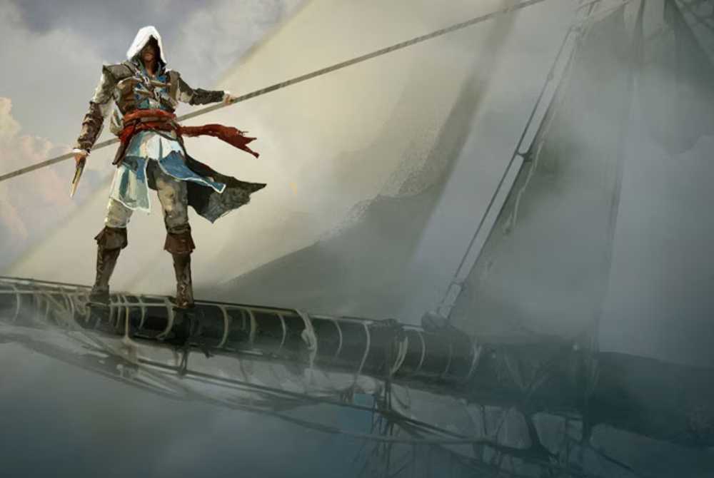 Assassin's Creed franchise roadmap artwork showing multiple game projects including Shadows, Black Flag Resynced, Codename Hexe, Codename Invictus, and Netflix series for 2026 and beyond