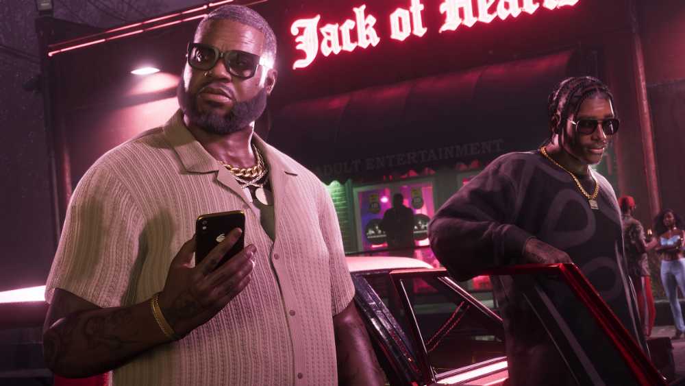 Official Grand Theft Auto VI in-game promotional screenshot from PlayStation media