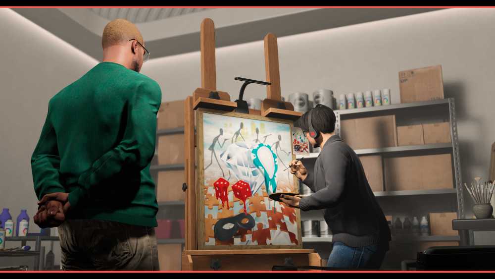 Text: Kortz Center Heist paintings with Rockstar Easter eggs in GTA Online